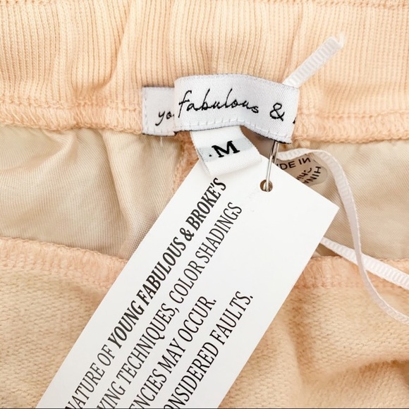 NWT Young Fabulous & Broke Jogger Sweatpants Guava  196J - Picture 5 of 13